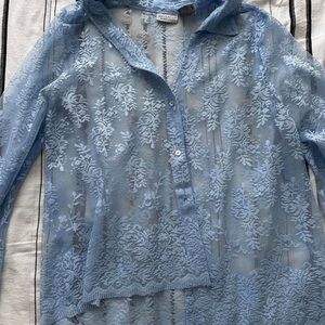 Blue Lace Women's Top